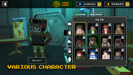 Screenshot 3 for Pixel Z Gunner 3D FPS 3.9 MOD APK Unlimited Money