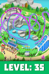 Screenshot 1 for Idle Theme Park Tycoon Recreation Game 2.2.0 MOD (Unlimited Money)