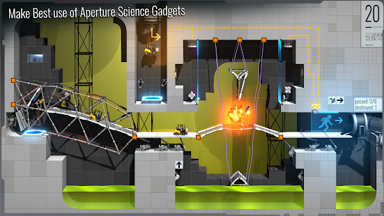 Screenshot 5 for Bridge Constructor Portal 5.1 MOD (full version)