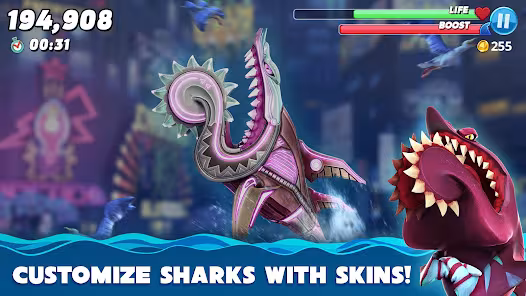 Screenshot 3 for Hungry Shark World 1.4.2 MOD + Data