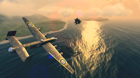 Screenshot 3 for Warplanes WW2 Dogfight 1.6.1 MOD APK (Unlimited Money+More)