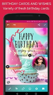 Screenshot 4 for Greeting Photo Editor Photo frame and Wishes app 4.4.0 Paid
