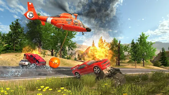 Screenshot 4 for Helicopter Rescue Simulator 2.02 MOD APK