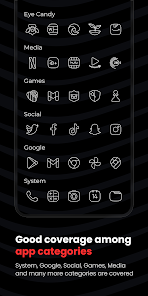 Screenshot 3 for Vera Outline White Icon Pack APK 5.6.9 Patched