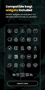 Screenshot 2 for Vera Outline White Icon Pack APK 5.6.9 Patched