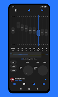 Screenshot 5 for Luminous Black Material Poweramp v3 Skin 3.6 Paid