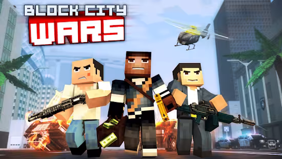 Screenshot 1 for Block City Wars 4.1.1 APK + MOD + Data