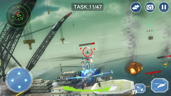 Screenshot 4 for Air Force Lords Free Mobile Gunship Battle Game 1.1.3 MOD APK