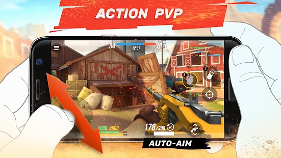Screenshot 1 for Guns of Boom Online Shooter 4.6.2 APK + MOD